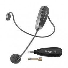 Stagg SUW 12H-BK Wireless Headset Microphone Set, 2.4 GHz - Black